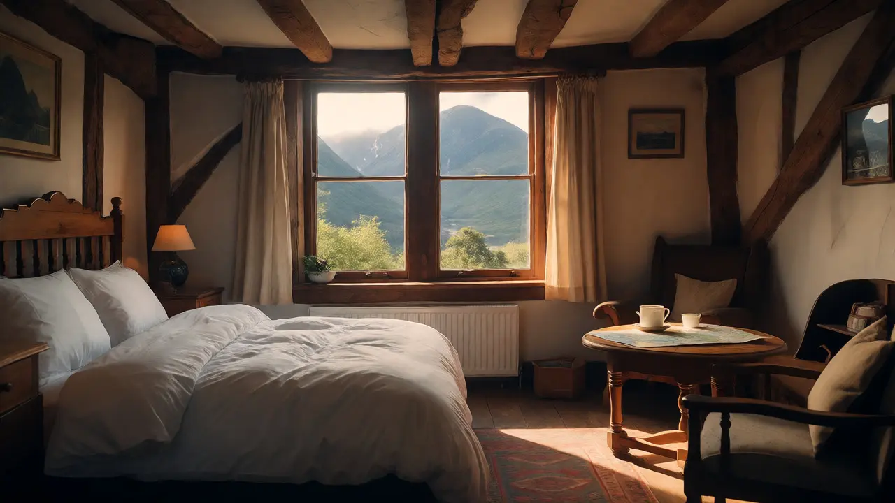 Cozy guesthouse room with mountain view in Spean Bridge