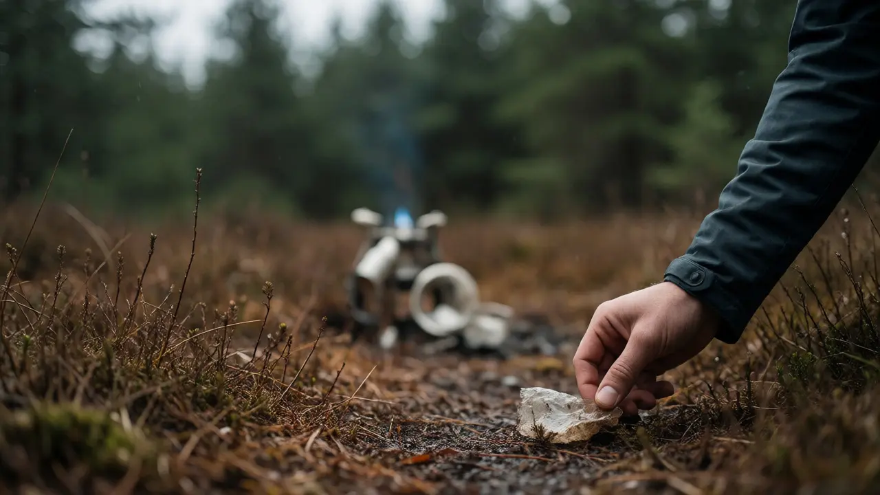 Hiker practicing Leave No Trace in Scottish peatlands